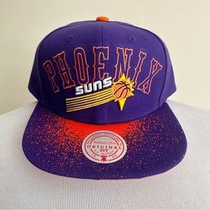 Mitchell and Ness Phoenix Suns Mens Snapback Hat Cap Paint Splatter NBA Fan Gift